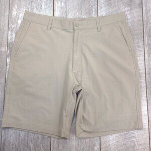 FootJoy Golf Shorts Mens 36 Beige Solid Performance Chino Stretch